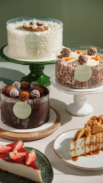 Selección de tortas y postres de Marialé